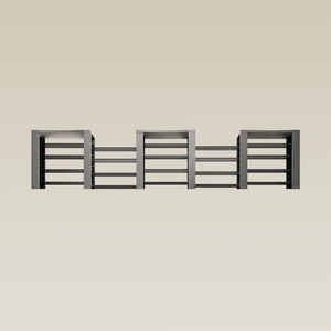 Triple ShortThrone with 20 shelves
