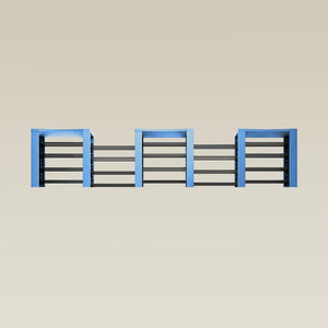Triple ShortThrone with 20 shelves