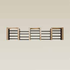 Triple ShortThrone with 20 shelves