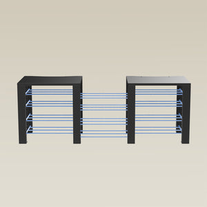 Double ShortThrone with 12 shelves