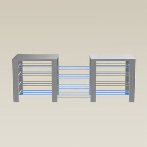 Double ShortThrone with 12 shelves