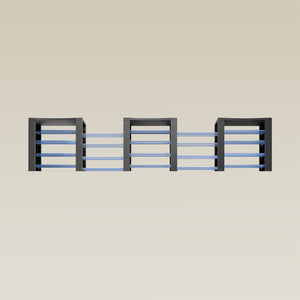 Triple ShortThrone with 20 shelves