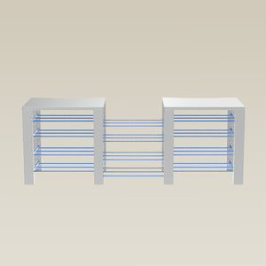 Double ShortThrone with 12 shelves