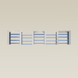 Triple ShortThrone with 20 shelves