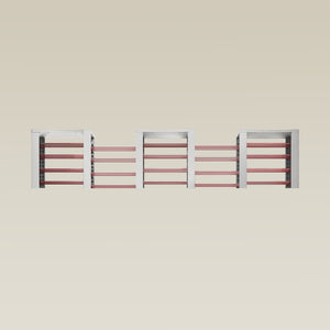 Triple ShortThrone with 20 shelves