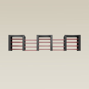 Triple ShortThrone with 20 shelves