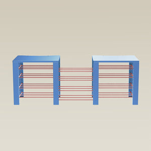Double ShortThrone with 12 shelves