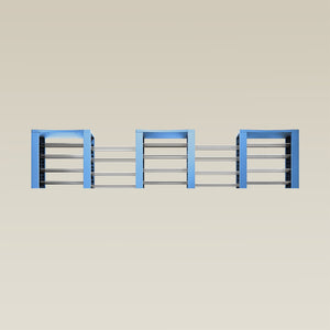 Triple ShortThrone with 20 shelves